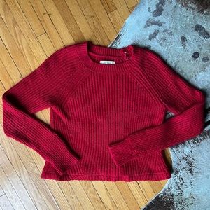 NWOT Red knit sweater